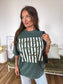 Crisp Fall Morning Graphic Tee on Blue Spruce *final sale*
