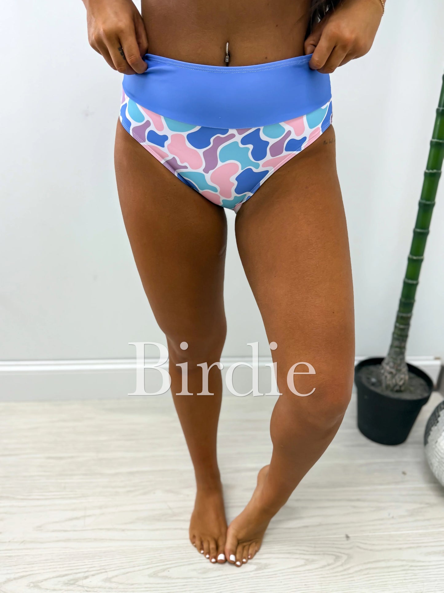 Birdie Two Piece Swimsuit in Spring Duck Camo (Sold as Set)