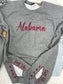 Team Embroidered Side Slit with Stars Custom Pullover