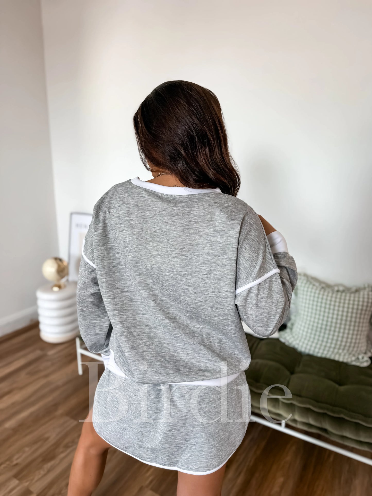 PREORDER Birdie Two Piece Skort Set in Gray (Sold as Set)