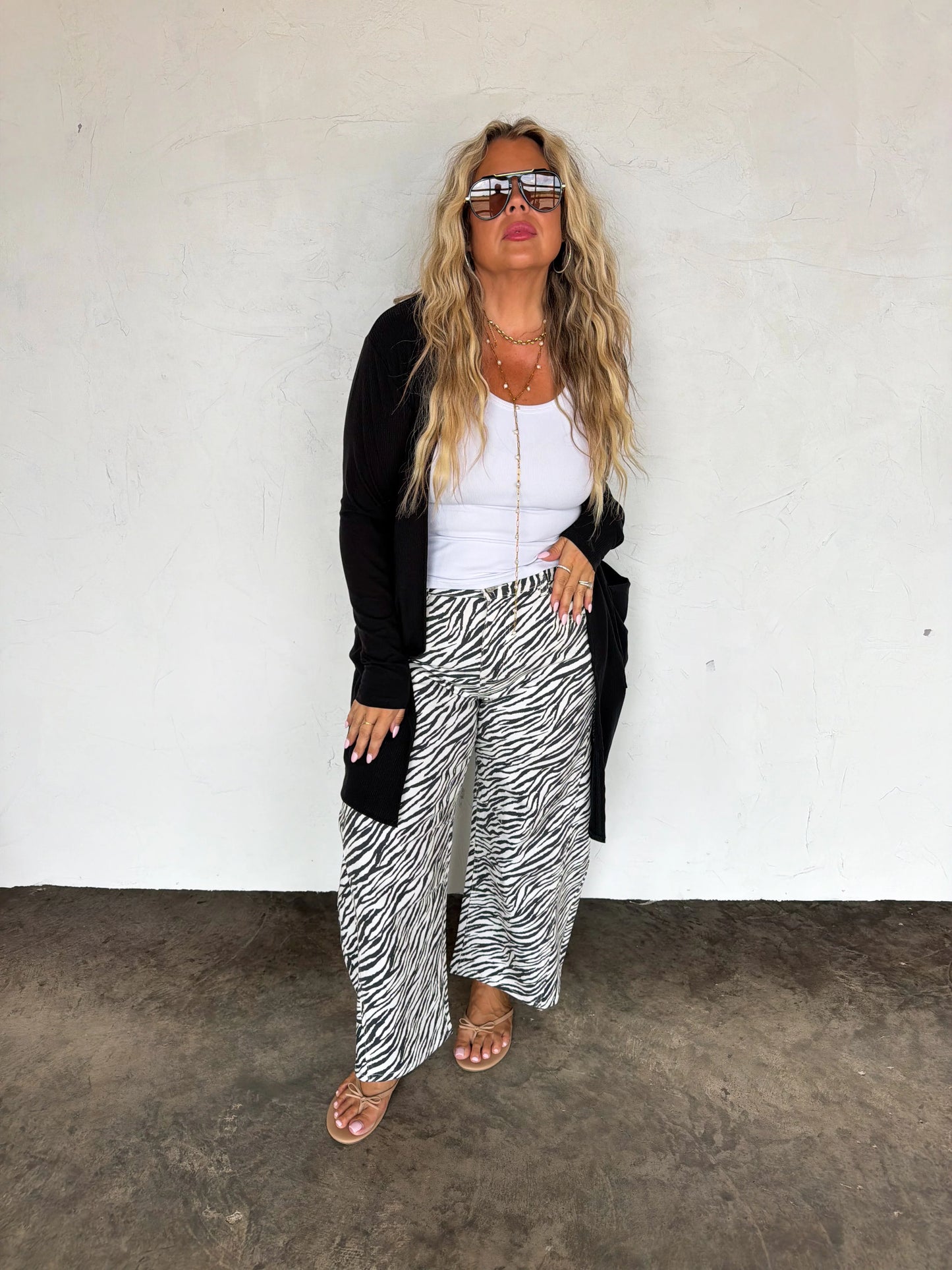 PREORDER Zebra Bex Barrel Jeans