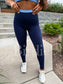 PREORDER Birdie PowerSplit Leggings in Blueberry Breeze