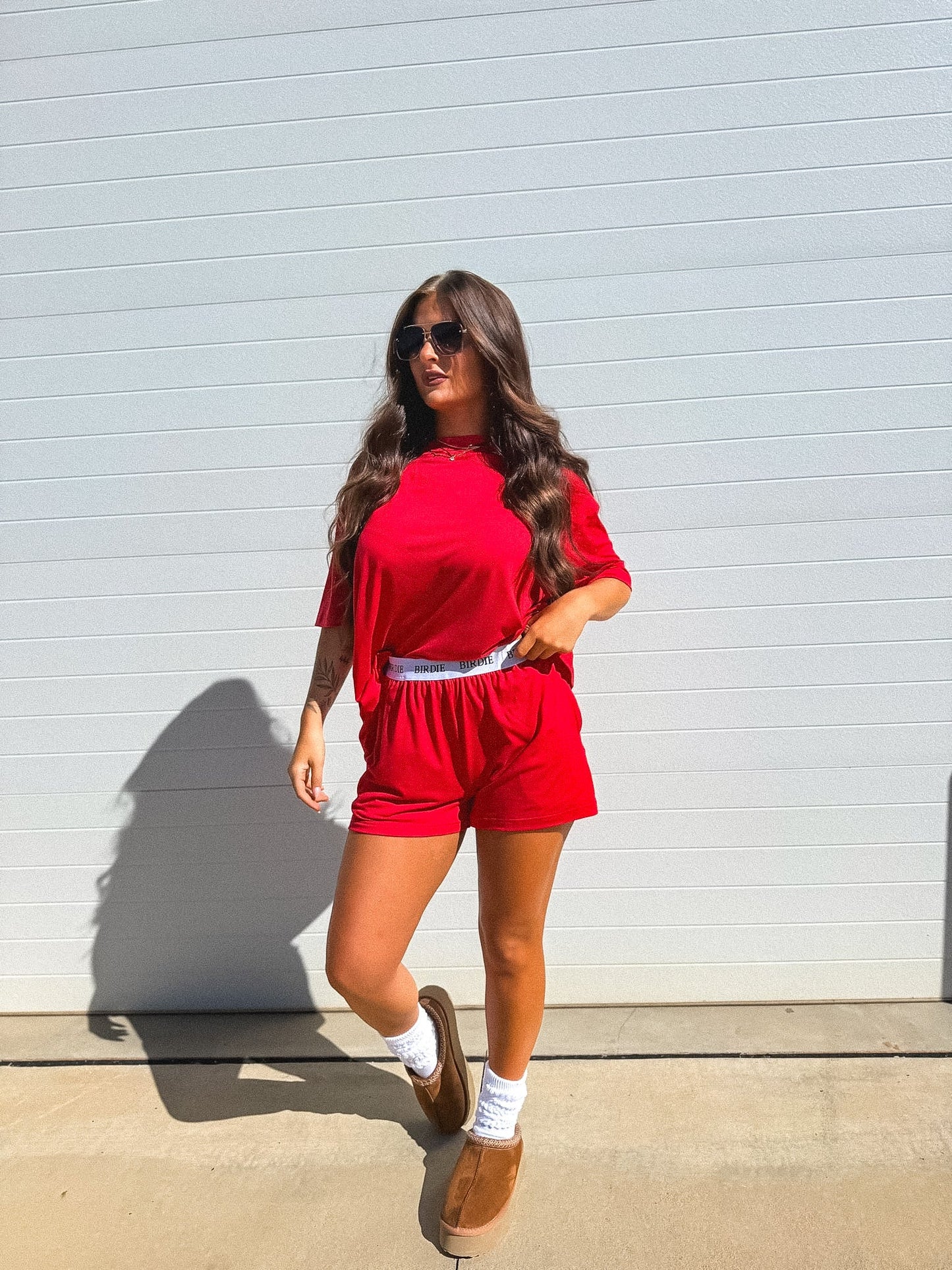 PREORDER Birdie Tee Boxer Short Set in Amour (Sold as Set)