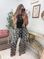 Birdie Stretchy Lounge Pants 2.0 in Boo Board Checkered