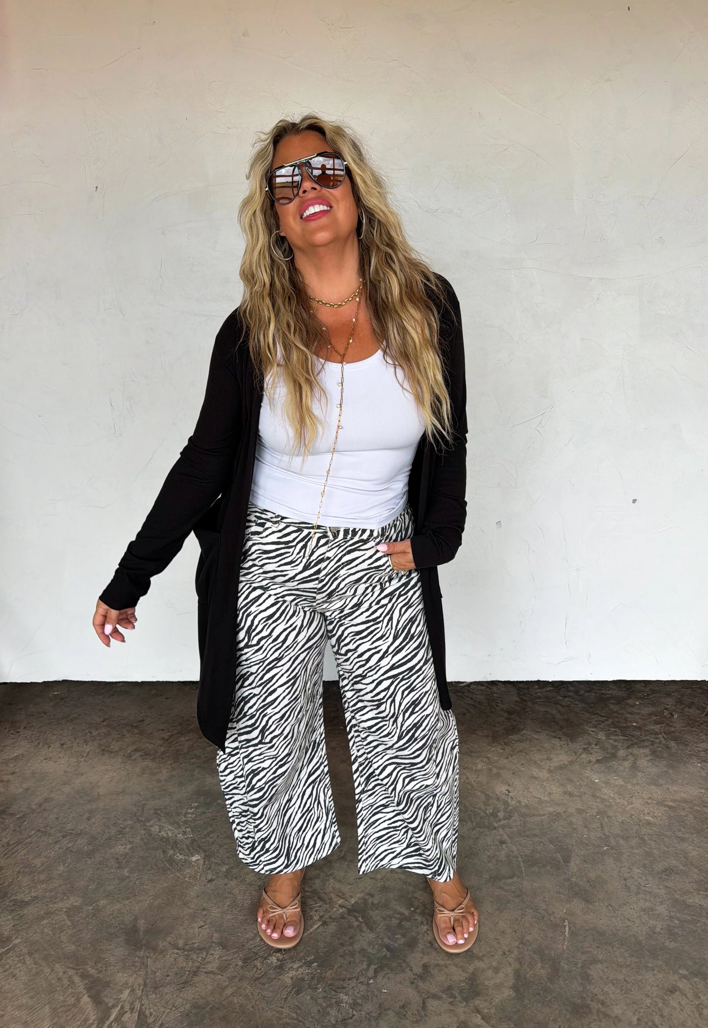 PREORDER Zebra Bex Barrel Jeans