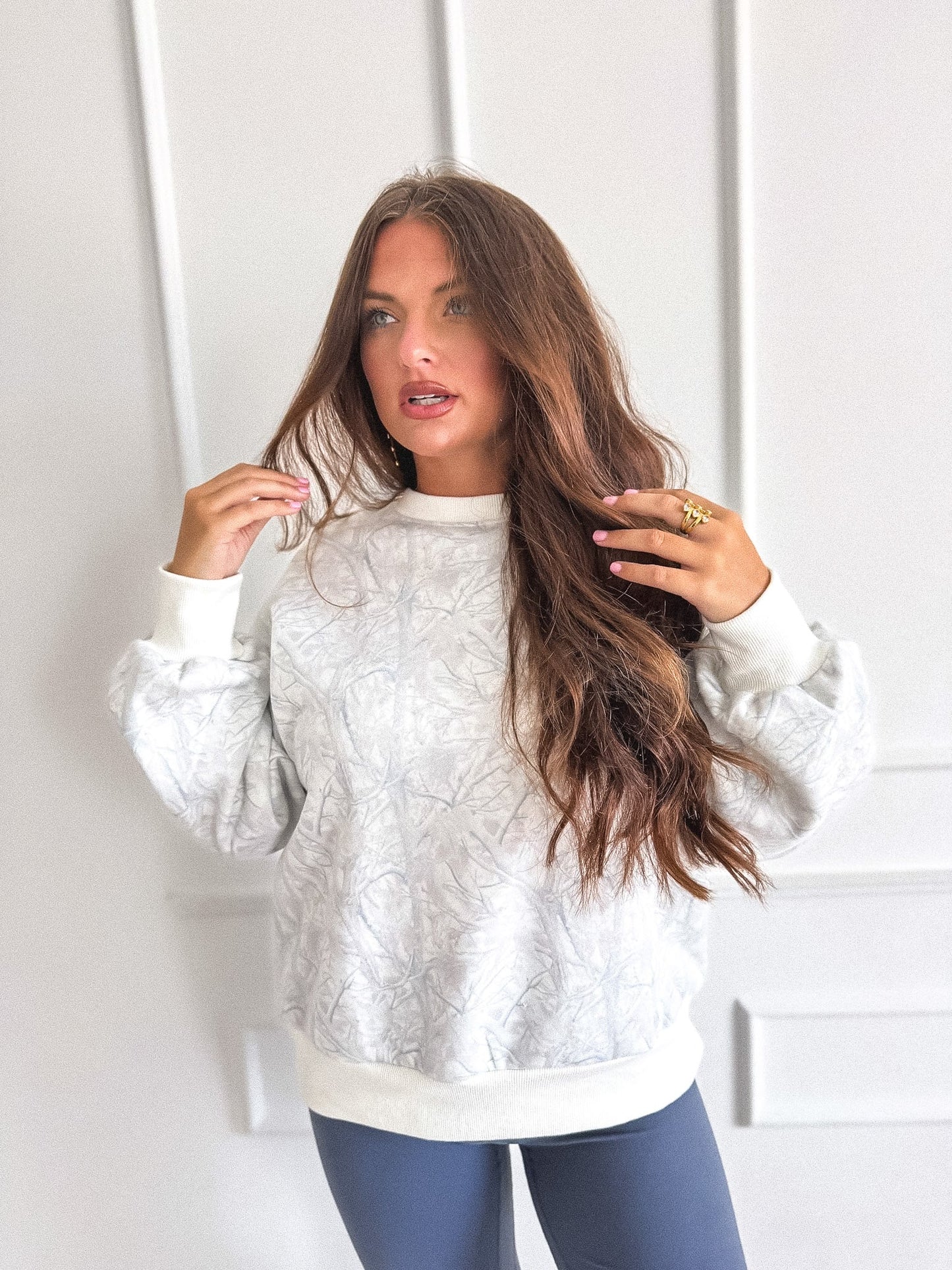 PREORDER Birdie Soft Spun Crewneck in Frost Fade Camo