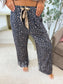 PREORDER Birdie Stretchy Lounge Pants in Indigo Wild Leopard