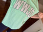 WWJD White with Black Polka Dots Graphic Tee on Island Reef