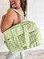 PREORDER Birdie Daily Hustle Duffle in Pistachio Dot
