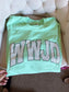 WWJD White with Black Polka Dots Graphic Tee on Island Reef