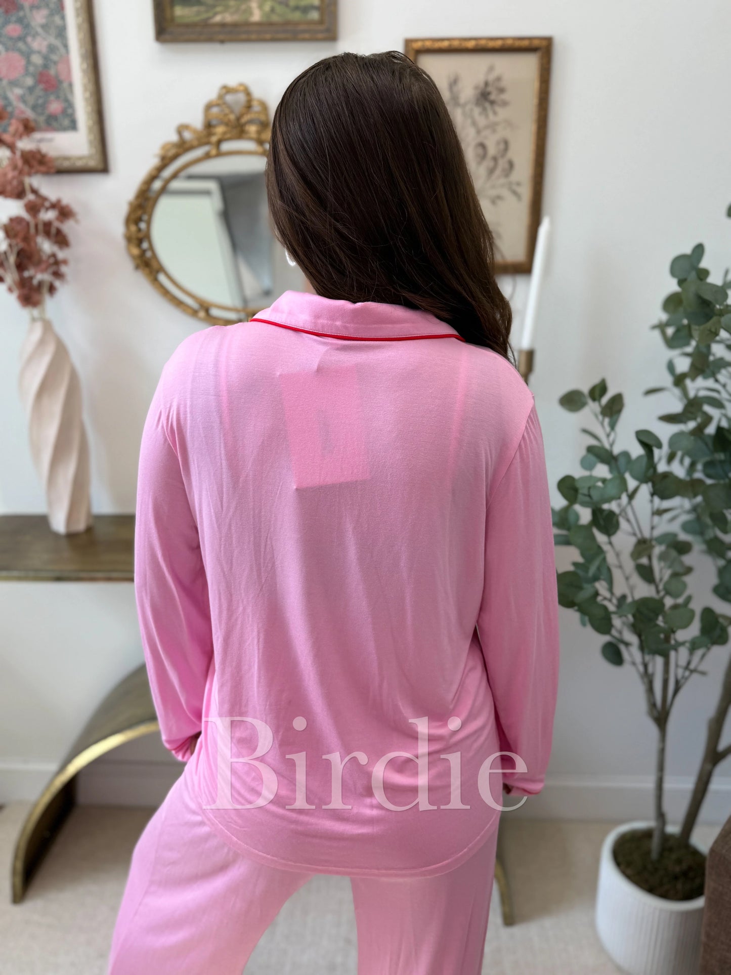 PREORDER Birdie Whisper Dream PJ Set in Pink Rose (Sold as Set)