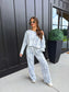 PREORDER Birdie Free Flow Off Shoulder Top in Silver Skies Camo