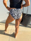 Birdie Cool Girl Classic Tankini Swimsuit in Black Obsidian Waves (Sold as Set)