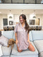PREORDER Birdie Tee Sleep Dress in Toasted Toffee Leopard