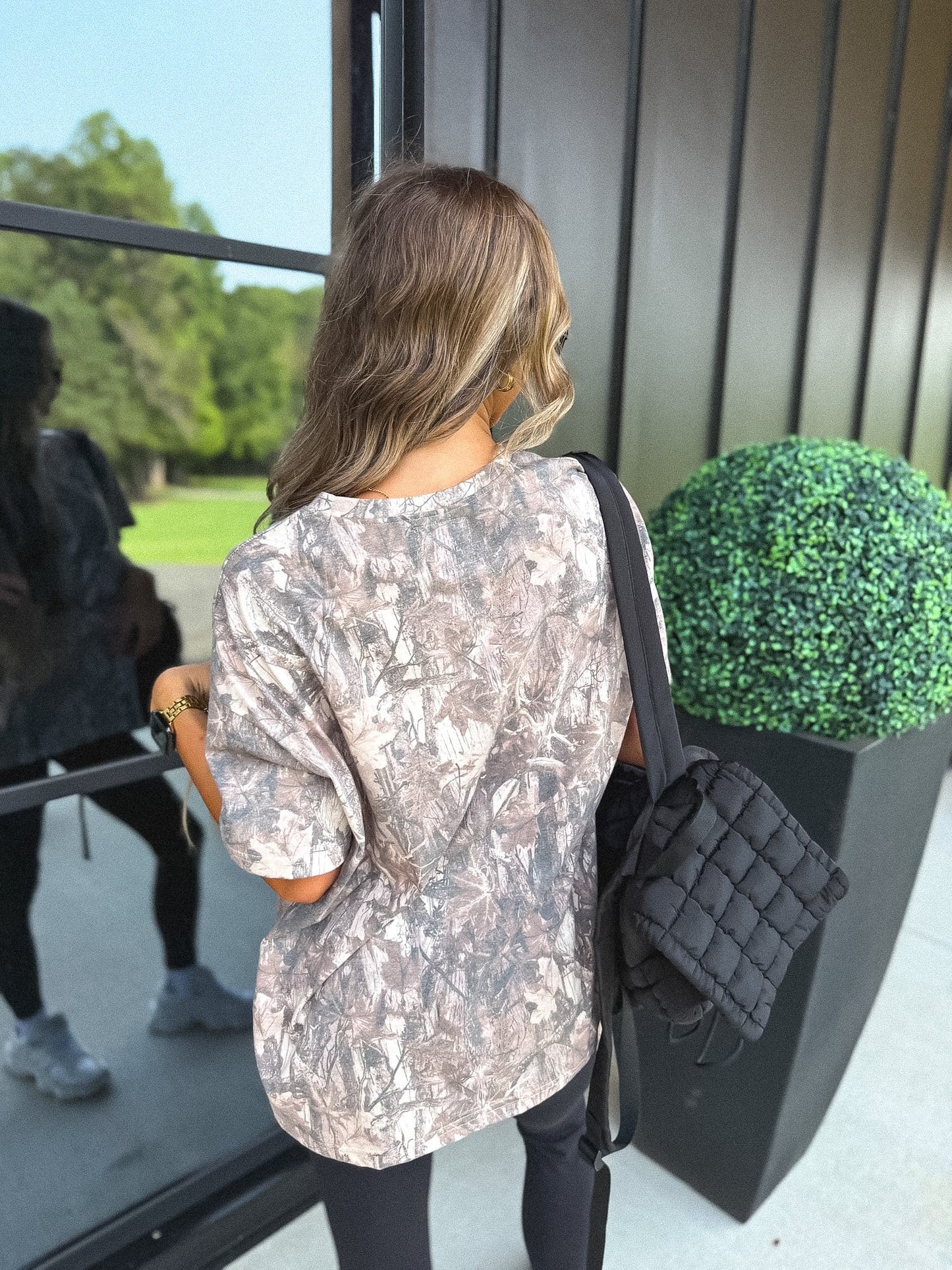 Dark Camo Birdie Oversized Tee