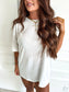PREORDER Birdie Relaxed Boyfriend Tee in White