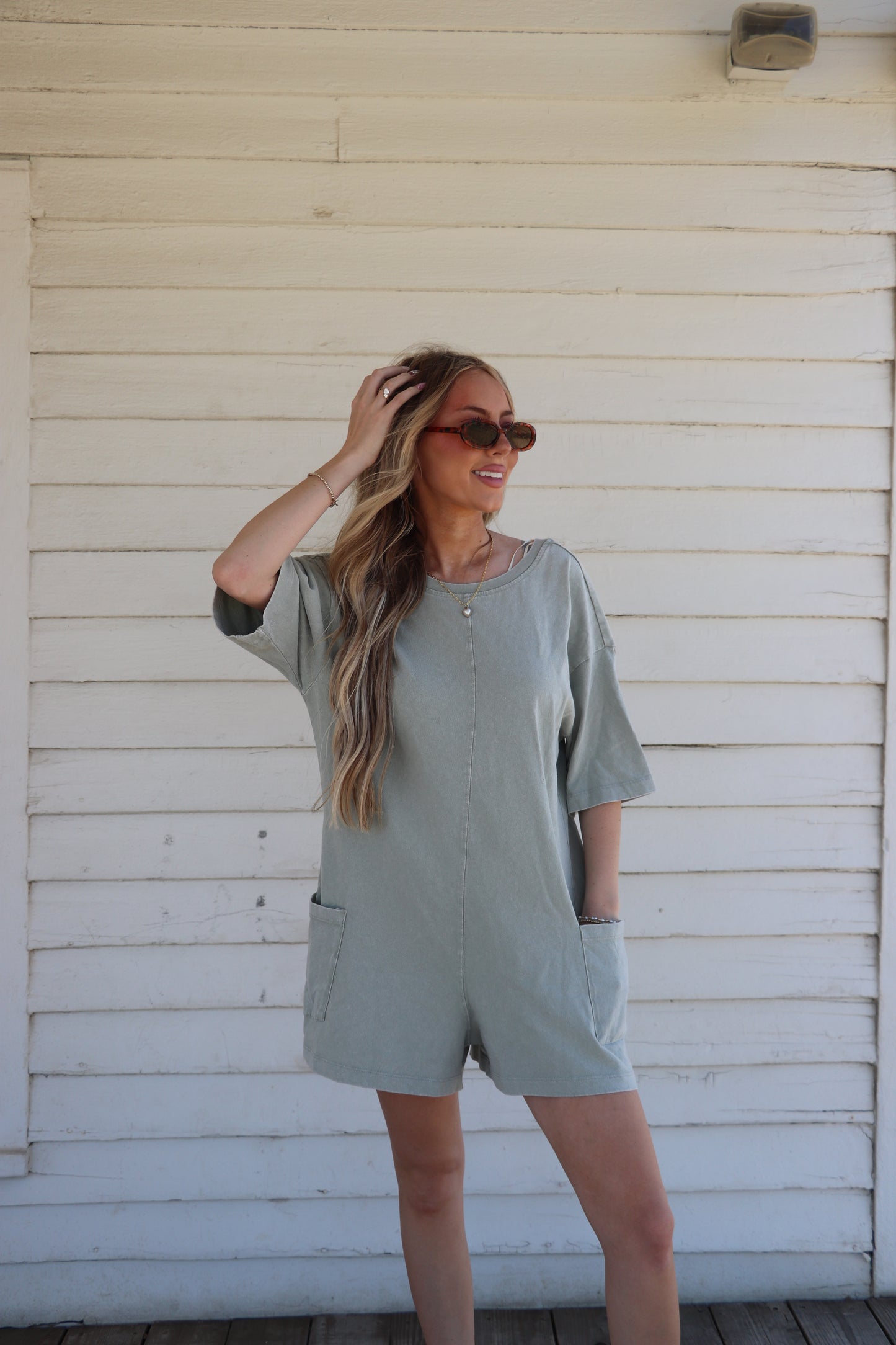 Wanderlust Mineral Wash Romper