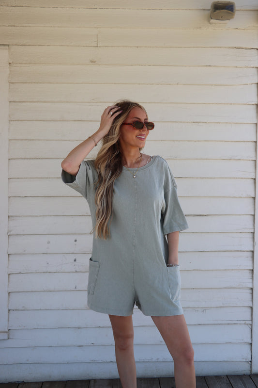 Wanderlust Mineral Wash Romper