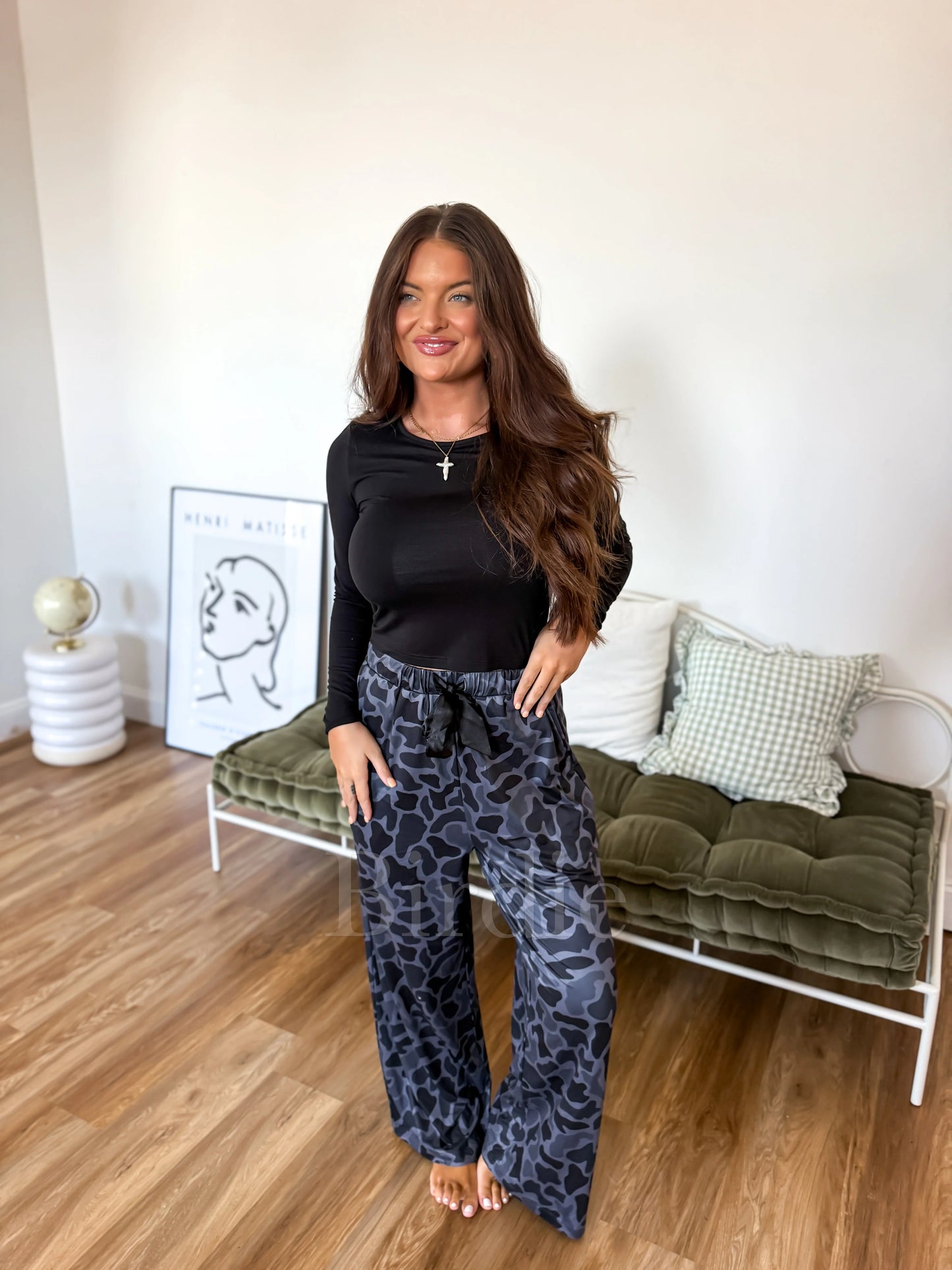 PREORDER Birdie Stretchy Lounge Pants 2.0 in Blackout Duck Camo