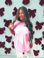 Birdie Relaxed Boyfriend Tee In Pink