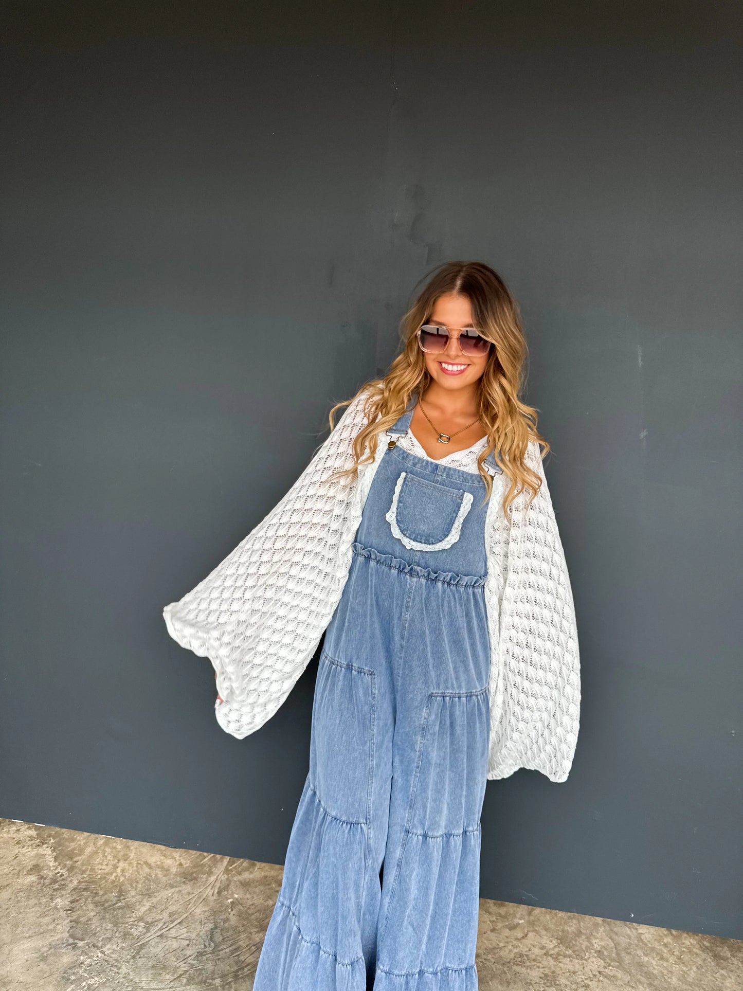 *LIMITED QUANTITIES* PREORDER Boho & Lace Denim Overalls
