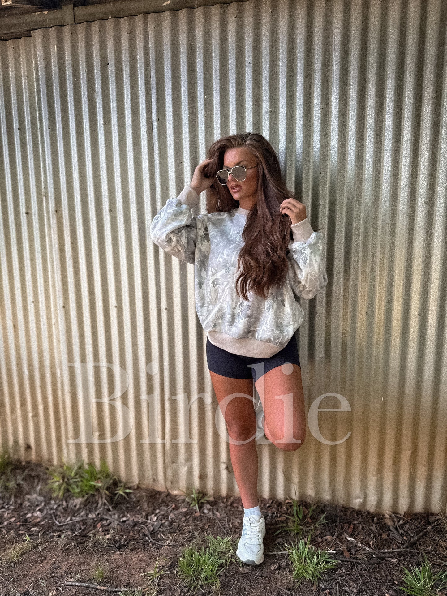 PREORDER Birdie Soft Spun Crewneck in Iced Out Camo