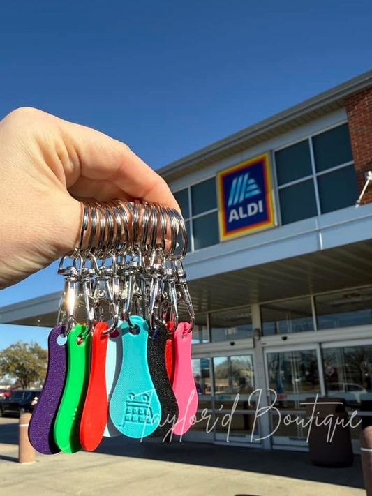 Shopping Cart Quarter Saver Keychain