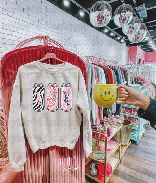 🧃💖 Lani Pink Animal Tee/ Crew