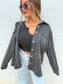 PRE-ORDER Birdie French Terry Shacket In Tan