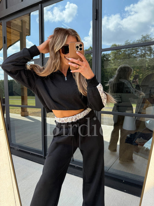 PREORDER Birdie Two Piece Black Set