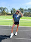 Go Sports Graphic Boxy Tee on Pepper