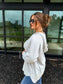 PRE-ORDER Birdie Split Neck Rounded Hem Ash Wash Pullovers
