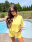 PREORDER Birdie Tee Boxer Set in Sunshine (Sold as Set)