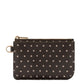 Cocoa Dot Zipper Pouch