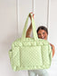 PREORDER Birdie Daily Hustle Duffle in Pistachio Dot