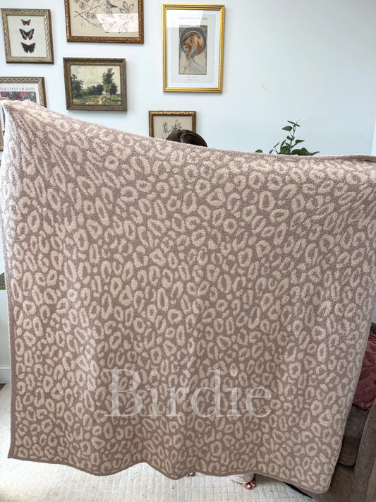 PREORDER Birdie Honey Leopard Blanket
