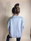 PREORDER Birdie Bubblegum Pink Appliqué Logo on Heather Gray Mock Neck Sweatshirt