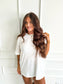 PREORDER Birdie Relaxed Boyfriend Tee in White