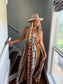 PREORDER The Ashford Plaid Maxi Dress