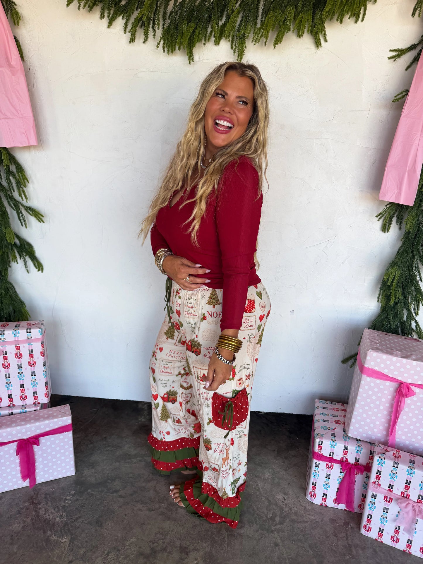 PREORDER Vintage Christmas Bloomer Pants