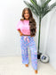 PREORDER Birdie Stretchy Lounge Pants in Bluebell Blush
