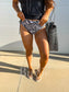 Birdie Cool Girl Classic Tankini Swimsuit in Black Obsidian Waves (Sold as Set)