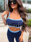 PREORDER Birdie PowerSplit Bra in Blueberry Breeze