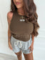 PREORDER Birdie Core Tank in Espresso