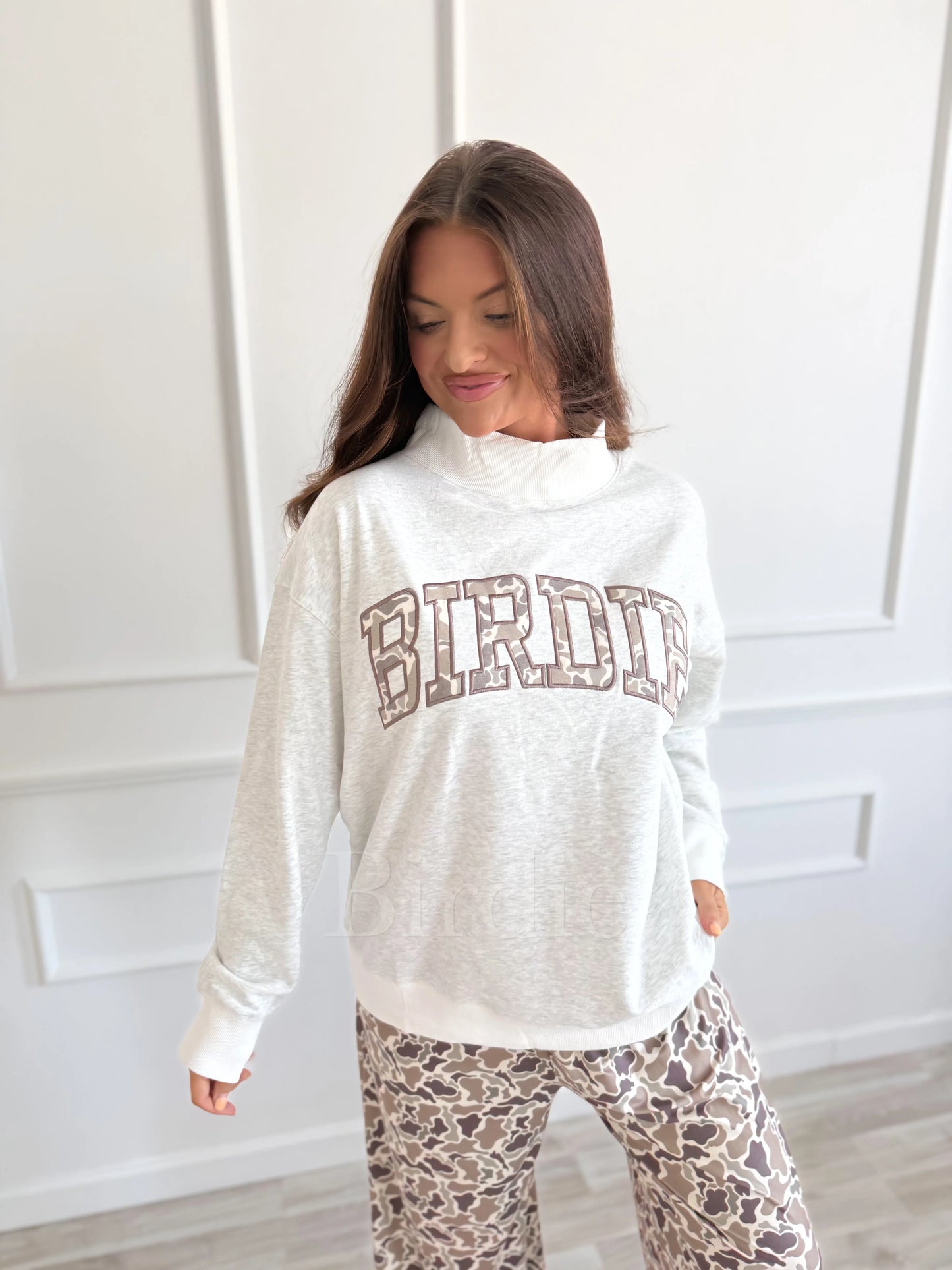 PREORDER Birdie Summit French Terry Mock Neck Pullover