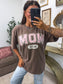 Mom Mode Graphic Tee on Espresso *final sale*
