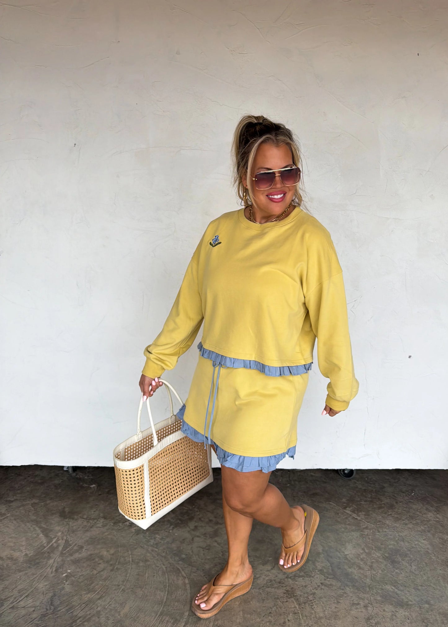 PREORDER Spring Flower Skirt Set