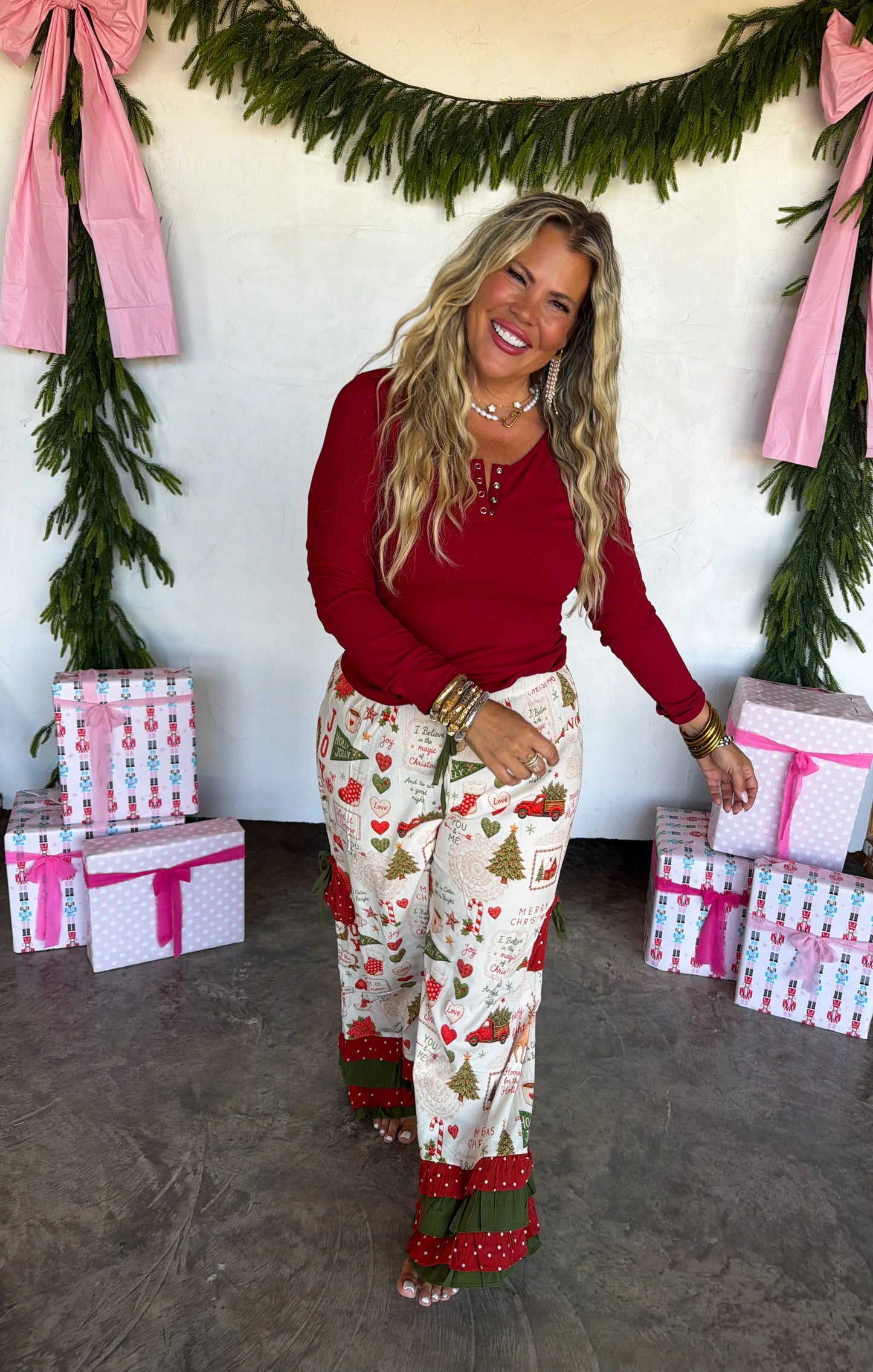 PREORDER Vintage Christmas Bloomer Pants
