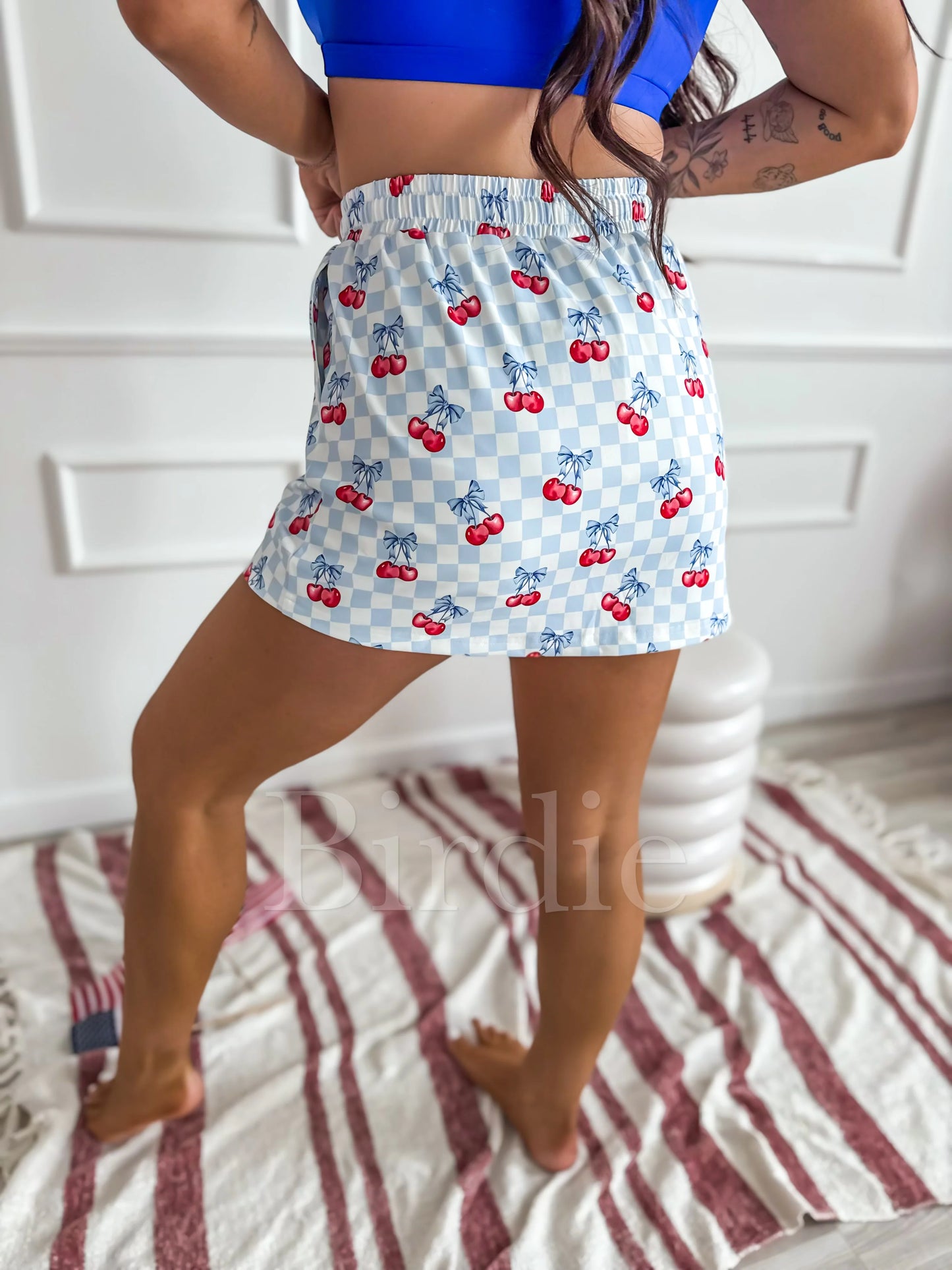 PREORDER Birdie Active Skort in Cherry Belle
