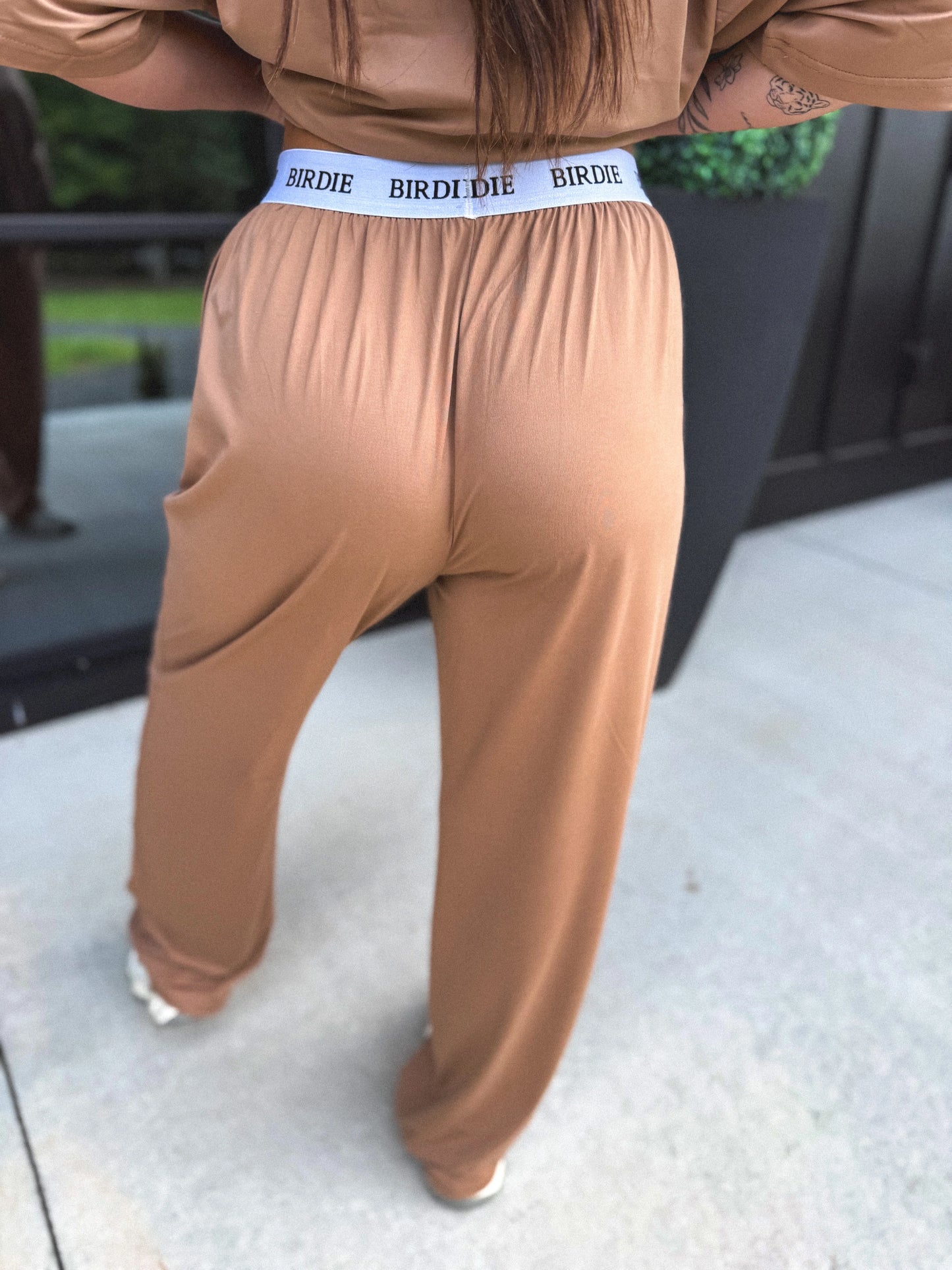 PREORDER Birdie Tee & Boxer Pant Set in Golden Oat (Sold as Set)